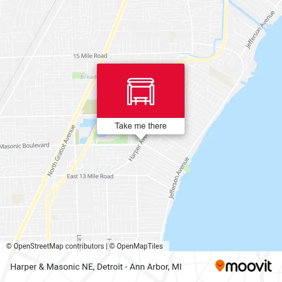 Harper & Masonic NE map