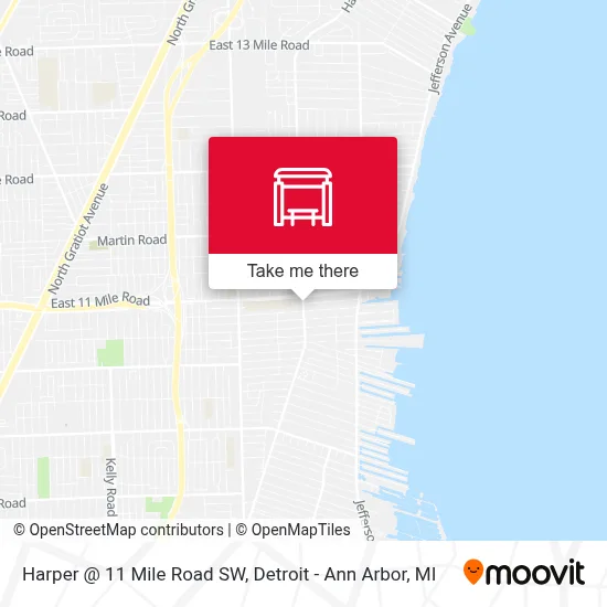 Harper @ 11 Mile Road SW map