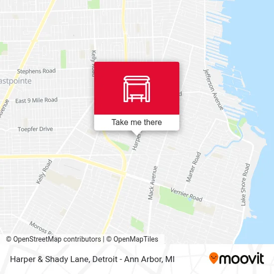 Harper & Shady Lane map