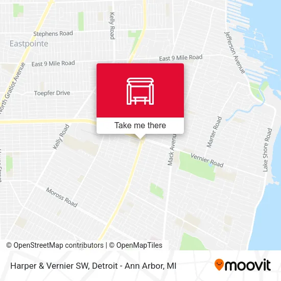 Harper & Vernier SW map