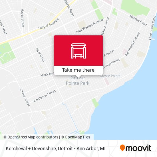 Kercheval + Devonshire map