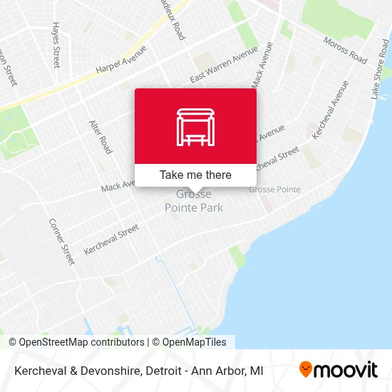 Kercheval & Devonshire map