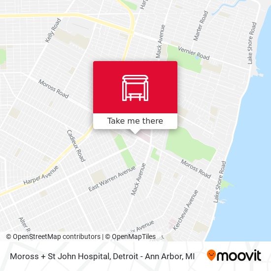 Mapa de Moross + St John Hospital