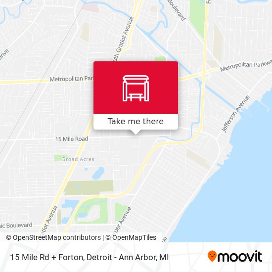 Mapa de 15 Mile Rd + Forton