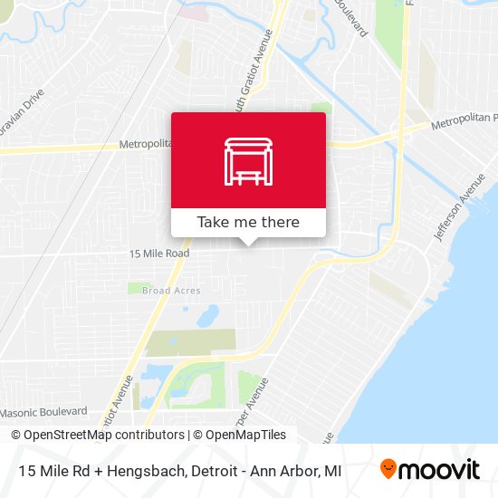 15 Mile Rd + Hengsbach map