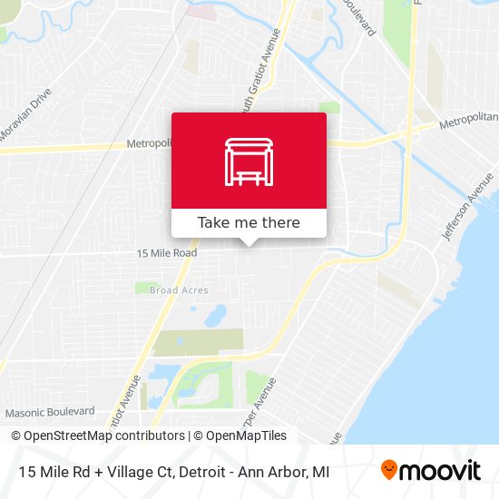 Mapa de 15 Mile Rd + Village Ct