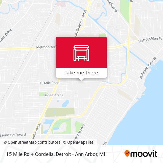 15 Mile Rd + Cordella map