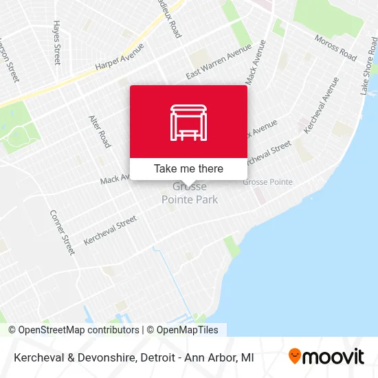 Kercheval & Devonshire map