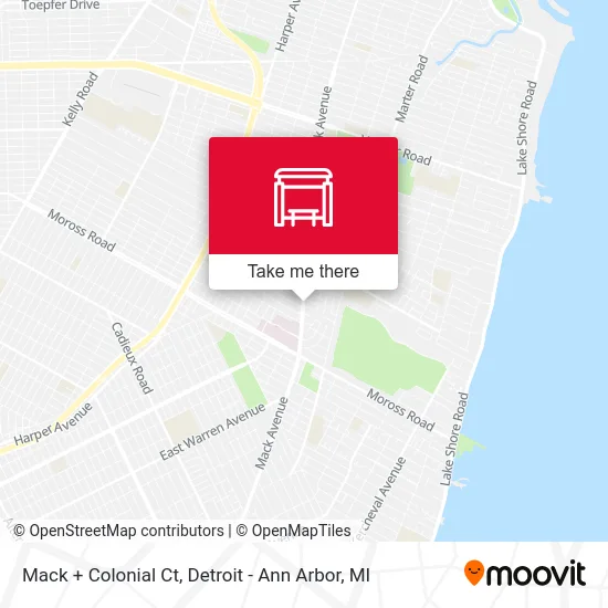 Mack + Colonial Ct map