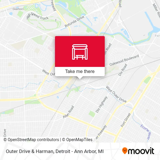 Outer Drive & Harman map