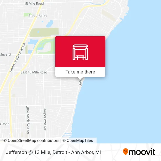 Jefferson @ 13 Mile map