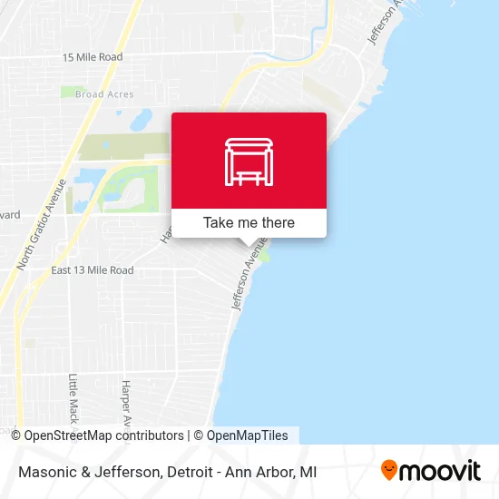 Masonic & Jefferson map