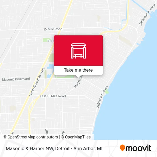 Masonic & Harper NW map