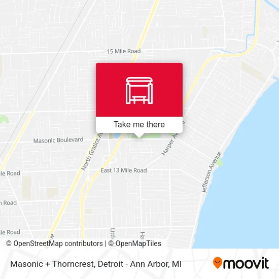 Masonic + Thorncrest map