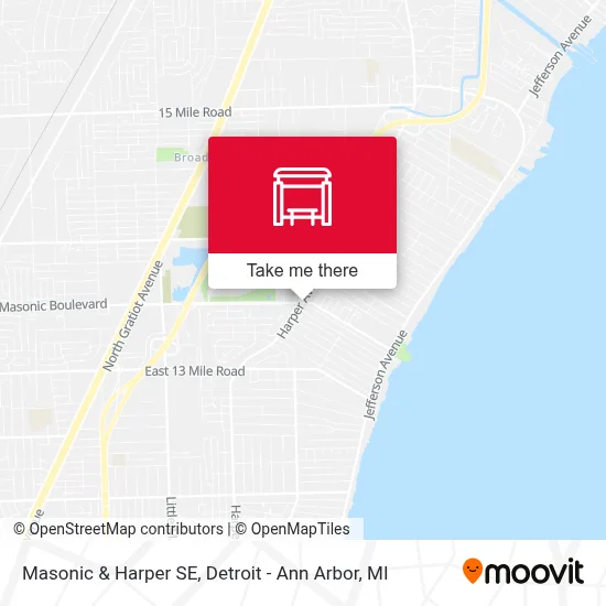 Masonic & Harper SE map