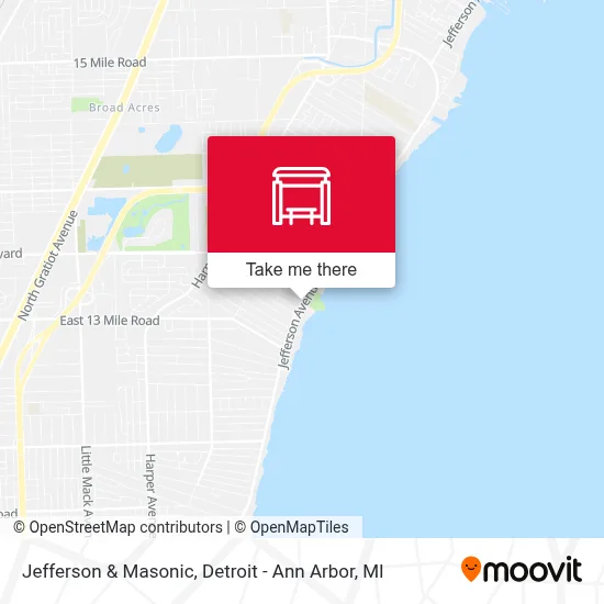 Jefferson & Masonic map