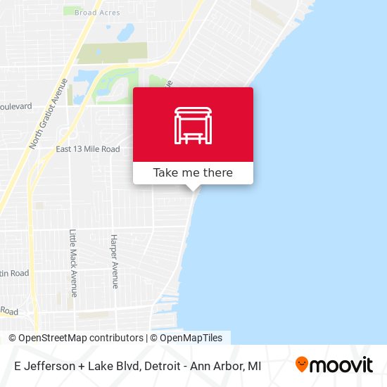 Mapa de E Jefferson + Lake Blvd