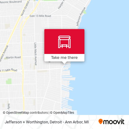 Jefferson + Worthington map