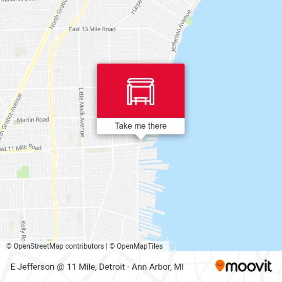 E Jefferson @ 11 Mile map