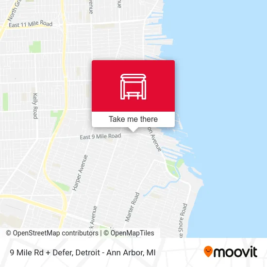 9 Mile Rd + Defer map