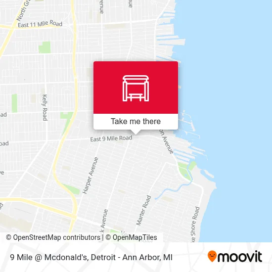 9 Mile @ Mcdonald's map