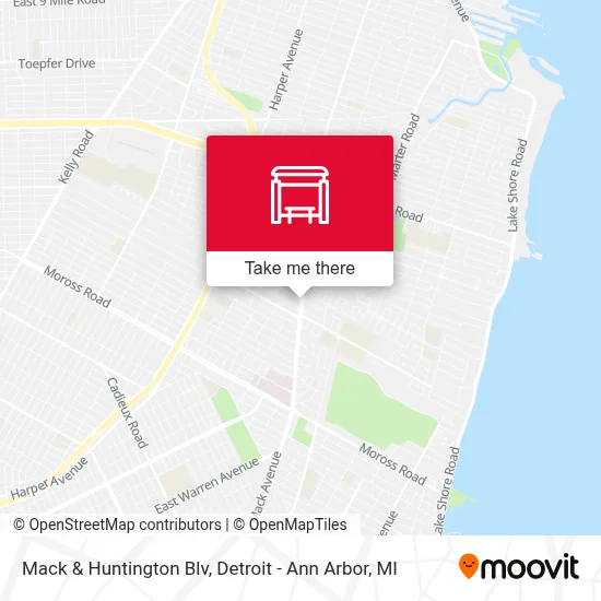 Mack & Huntington Blv map
