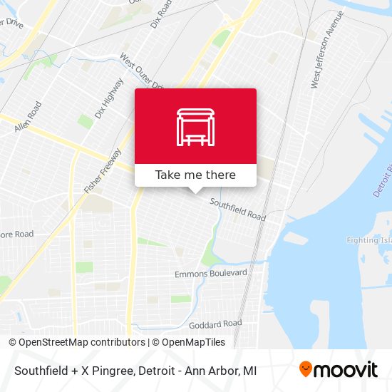 Southfield + X Pingree map