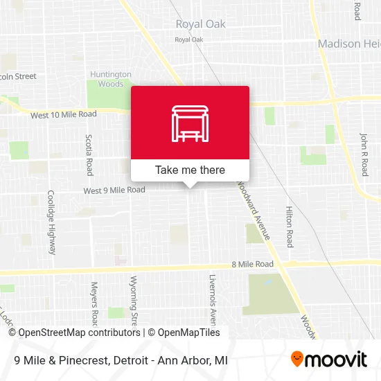 9 Mile & Pinecrest map