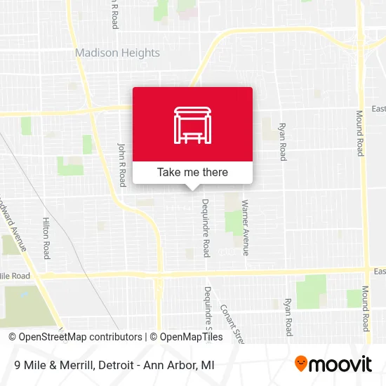 9 Mile & Merrill map