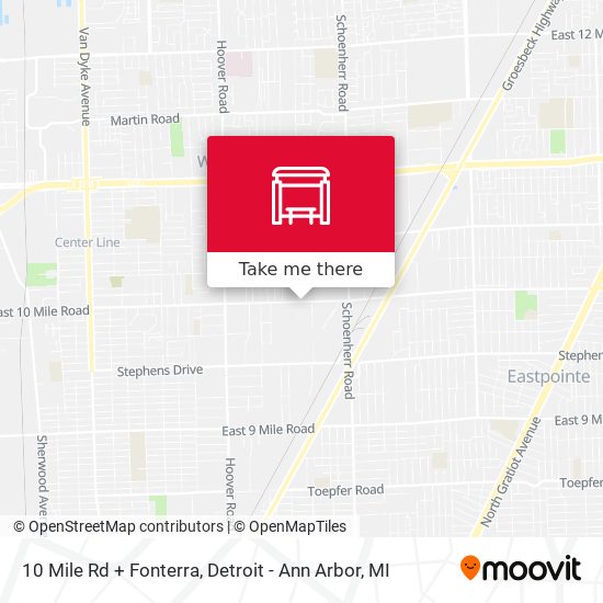 10 Mile Rd + Fonterra map