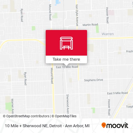 Mapa de 10 Mile + Sherwood NE