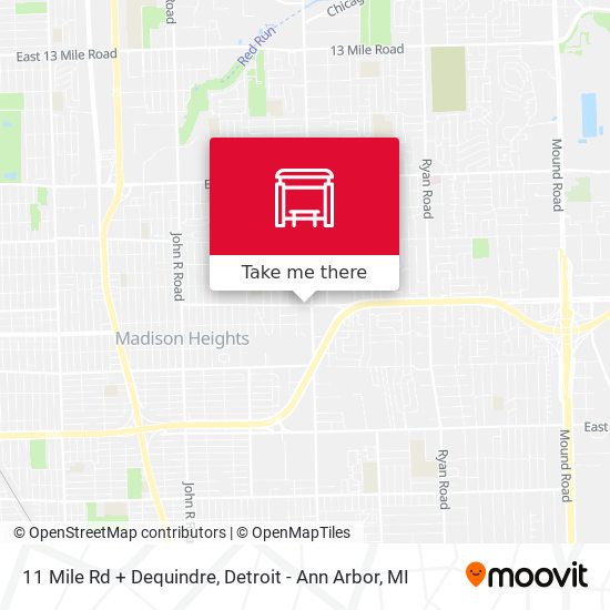 Mapa de 11 Mile Rd + Dequindre