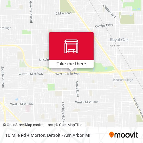 10 Mile Rd + Morton map