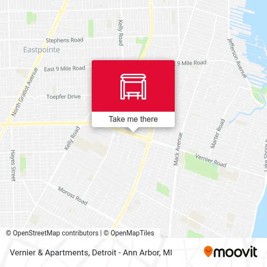 Vernier & Apartments map