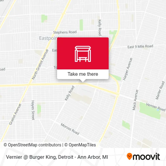 Vernier @ Burger King map