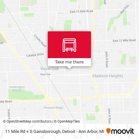 11 Mile Rd + S Gainsborough map