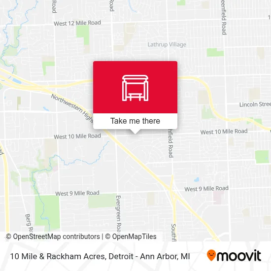 10 Mile & Rackham Acres map