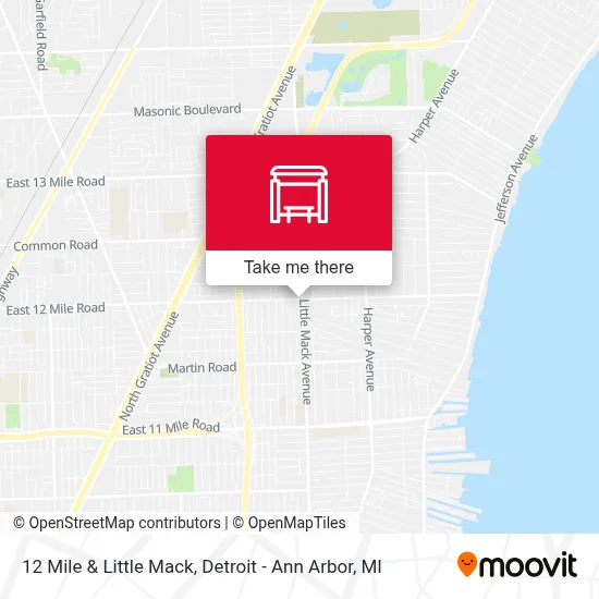 12 Mile & Little Mack map