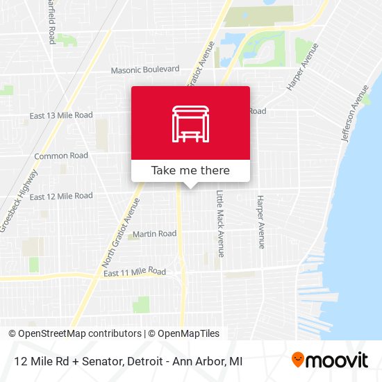 12 Mile Rd + Senator map