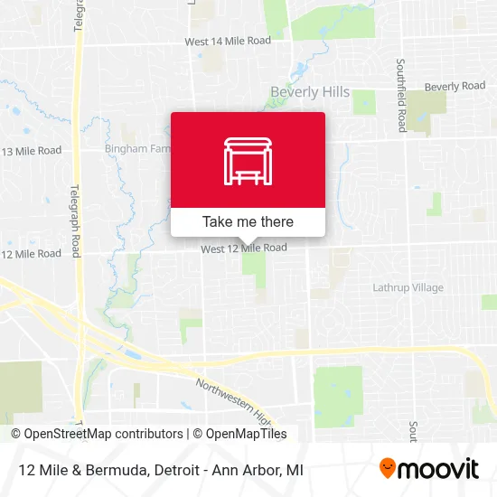 12 Mile & Bermuda map