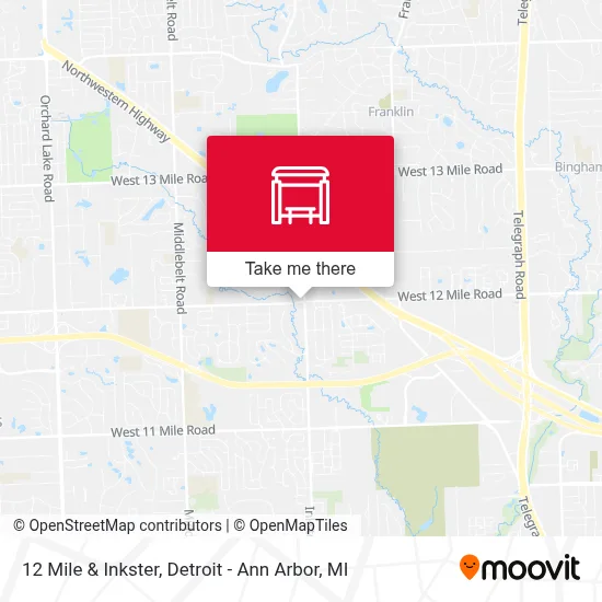 12 Mile & Inkster map