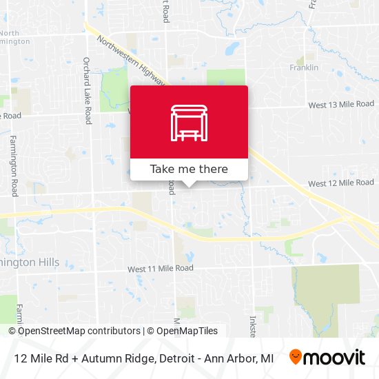 12 Mile Rd + Autumn Ridge map