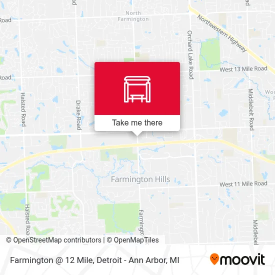 Farmington @ 12 Mile map