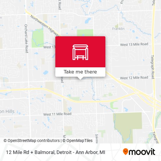 Mapa de 12 Mile Rd + Balmoral