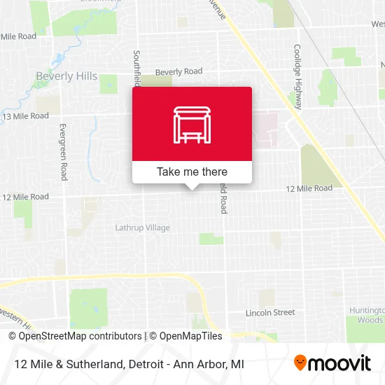 12 Mile & Sutherland map