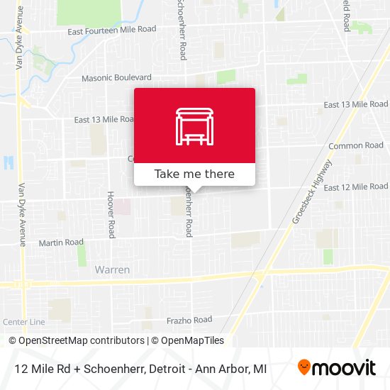 12 Mile Rd + Schoenherr map