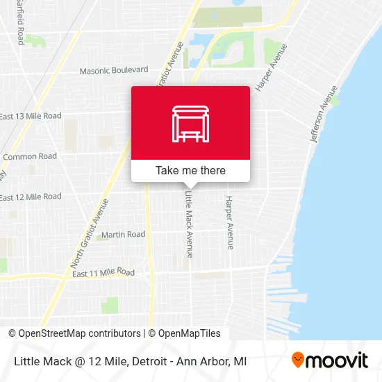 Mapa de Little Mack @ 12 Mile