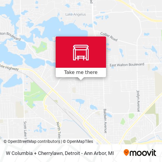 W Columbia + Cherrylawn map