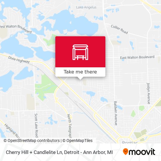 Cherry Hill + Candlelite Ln map