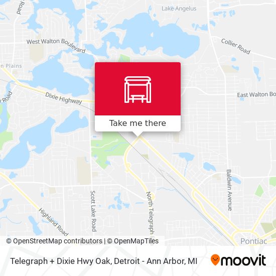 Telegraph + Dixie Hwy Oak map